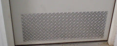 Trailer Door Kick Plate - Diamond Plate Aluminum