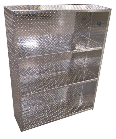 Garage & Shop Storage Shelf, (30"L x 24"H x 14"D) or (30"L x 48"H x 14"D), Aluminum