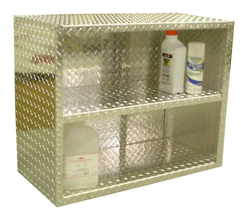 Garage & Shop Storage Shelf, (30"L x 24"H x 14"D) or (30"L x 48"H x 14"D), Aluminum