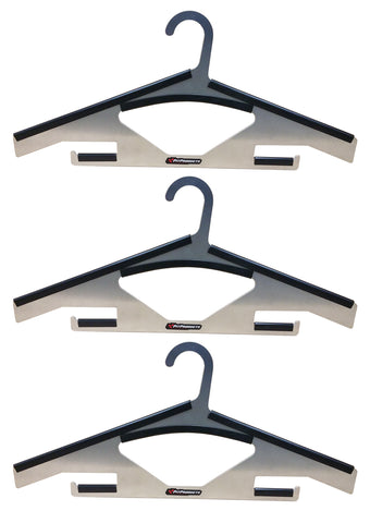 Heavy Duty Metal Closet Hanger - Bib Style - Aluminum
