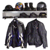 Garage & Shop Helmet Bay, (48"L x 12"H  x 16"D), Aluminum