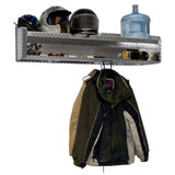 Garage & Shop Helmet Bay, (48"L x 12"H  x 16"D), Aluminum