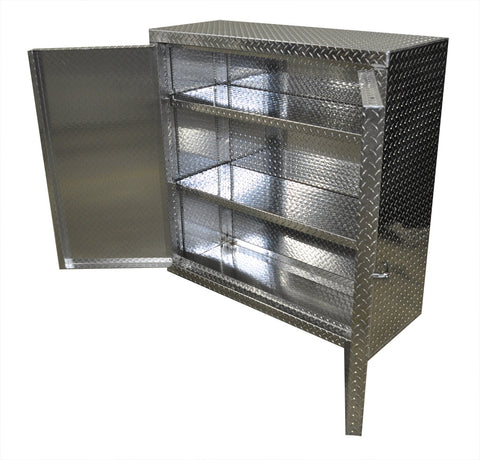 Garage & Shop Storage Cabinet - 4 Foot, (48"W x 48"H  x 18"D), Aluminum