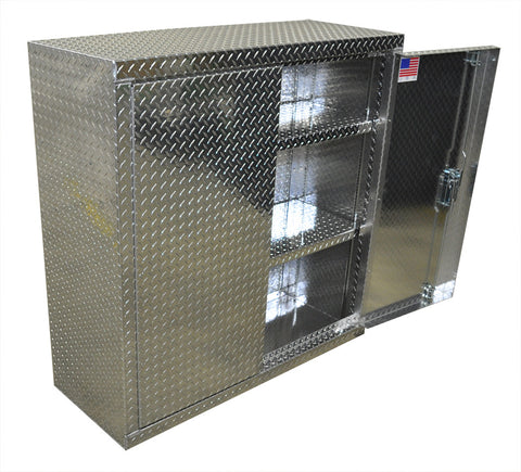 Garage & Shop Storage Cabinet - 4 Foot, (48"W x 48"H  x 18"D), Aluminum