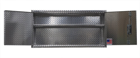 Garage & Shop Overhead Storage Cabinet - 4 Foot - Deluxe, (48"L x 24"H  x 16"D), Aluminum