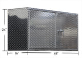 Garage & Shop Overhead Storage Cabinet - 4 Foot - Deluxe, (48"L x 24"H  x 16"D), Aluminum