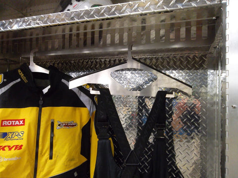 Garage & Shop Storage Closet & 2 Heavy Duty Hangers - 6 Foot, (48"L x 72"H  x 22"D), Aluminum