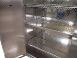 Garage & Shop Storage Cabinet with Shelves - 6 Foot Tall, (48"L x 72"H  x 18"D or 22"D), Aluminum