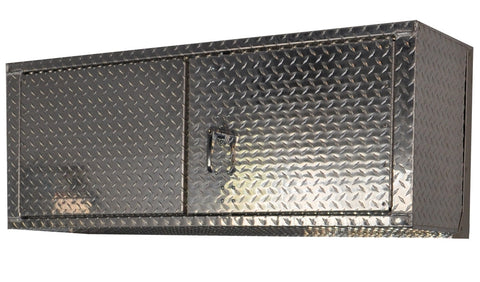 Garage & Shop Overhead Cabinet - 4 Foot - Deluxe, (48"L x 18"H  x 14"D), Aluminum