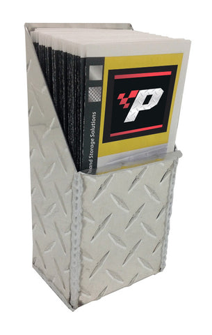 Tri-Fold Brochure Dispenser - Large - Aluminum