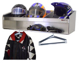 Trailer, Garage, or Shop Helmet Bay (Choose One, Two, Three, Four or Five Bays) - Aluminum