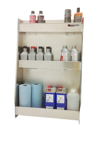 Trailer Variety Cabinet, (24"L x 38"H  x 9"D), Aluminum