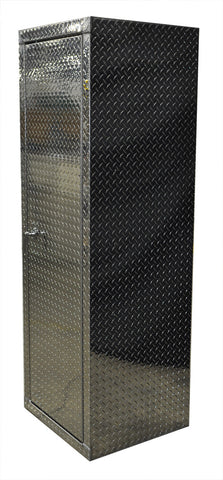 Garage & Shop Locker - 6 Foot - Deluxe, (24"L x 72"H  x 22"D), Aluminum