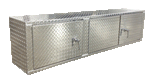 Garage & Shop Overhead Cabinet - 6 Foot - Deluxe, (72"L x 18"H  x 14"D), Aluminum- SCRATCH N' DENT