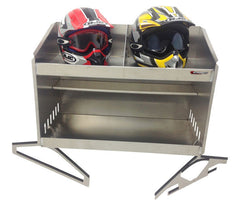 Trailer, Garage or Shop Helmet Bay, Deluxe - 2 Mount-Aluminum