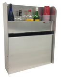 Trailer Liquor Cabinet, (24"L x 30"H  x 7-1/2"D), Aluminum