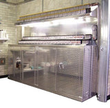 Combination 8 Foot Base Cabinet with Overhead Shelf - Deluxe, (96"L x 72"H  x 22"D), Aluminum