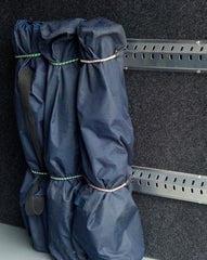 Work Trailer Bungee Track, 47-1/2"L x 4½"H x 1"D, Aluminum