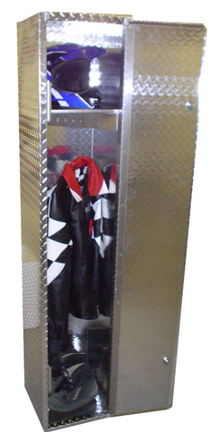 Trailer Locker, (14"L x 48"H  x 15"D) or (14"L x 72"H  x 15"D), Aluminum