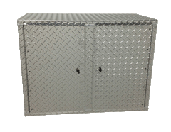 Overhead Trailer Cabinet - 32"L x 24"H x 16"D, Aluminum