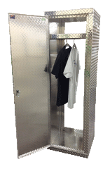 Trailer Locker - 6 Foot Tall - Wide Version, Aluminum