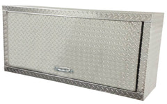 Overhead Trailer Cabinet - 4 Foot, Gas Charged Door, Aluminum