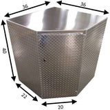 Corner Cabinet - Base, (36"L x 40"H x 22"D), Aluminum