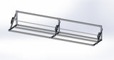 Deluxe Flip-up Tire Rack for Trailer, Garage or Workshop - 4', 5', 7', 9', 12' or 14'