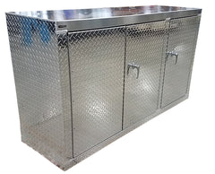 Garage & Shop Base Cabinet - 6 foot - Deluxe, (72"L x 40"H  x 22"D), Aluminum