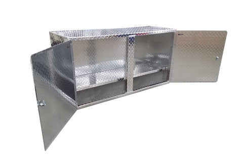 Overhead Trailer Cabinet - 4 foot (48"L x 24"H x 16"D), Aluminum