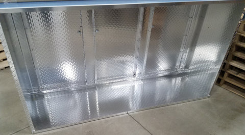 Trailer Storage Cabinet - Base, 6 ft. (72"L x 40"H x 22"D), Aluminum