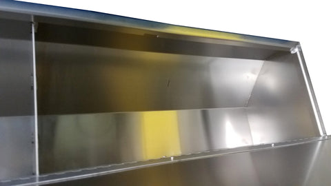 Overhead Trailer Cabinet with Radius Back - (80"L x 15"H x 12"D) - SCRATCH N' DENT - #941 S&D