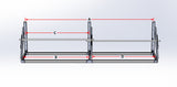 Flip-up Tire Rack for Trailer, Garage or Workshop - 4', 5' or 8'
