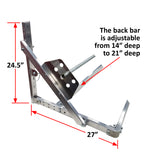 Flip-up Tire Rack for Trailer, Garage or Workshop - 4', 5' or 8'