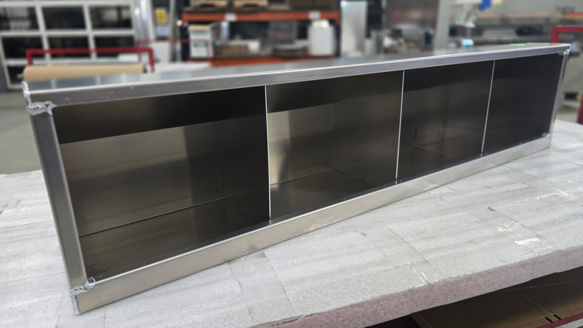 Overhead Trailer Cabinet with Radius Back - SCRATCH N' DENT - #940 S&D