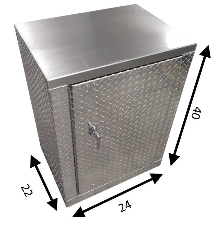 Garage & Shop Base Cabinet - 2 foot - Deluxe - Aluminum