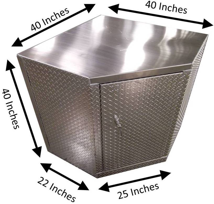 Base Cabinet - Corner - Deluxe - Aluminum