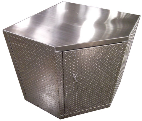 Base Cabinet - Corner - Deluxe, (40"L x 40"H  x 48"D), Aluminum