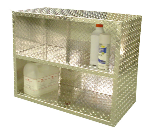 Garage & Shop Storage Shelf, (30"L x 24"H  x 14"D) or (30"L x 48"H  x 14"D), Aluminum
