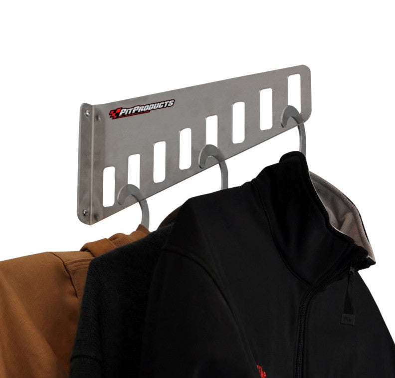 Wall Mount Hanger Rack, (12"L x 6"H), Aluminum