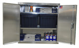 Garage & Shop Storage Cabinet - 4 Foot, (48"W x 48"H  x 18"D), Aluminum