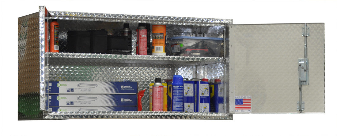 Garage & Shop Overhead Storage Cabinet Deluxe - Aluminum