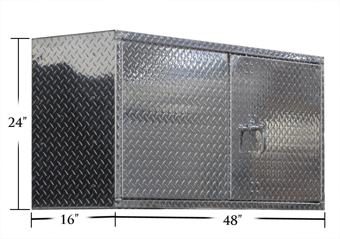 Garage & Shop Overhead Storage Cabinet Deluxe - Aluminum