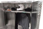 Garage & Shop Storage Closet & 2 Heavy Duty Hangers - 6 Foot, Aluminum