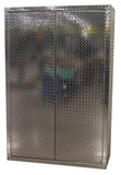 Scratch & Dent Garage & Shop Storage Cabinet with Shelves - 6 Foot Tall, (48"L x 72"H  x 18"D ), Aluminum-18" DEPTH