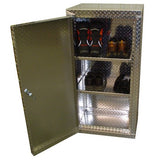 Garage & Shop Shoe Cabinet, (24"L x 48"H  x 16"D), Aluminum