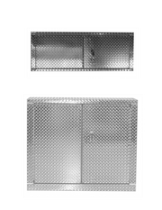 Package, Deluxe Base Cabinet with Overhead Cabinet - Aluminum