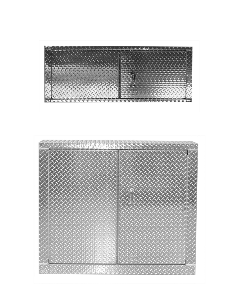 Package, Deluxe Base Cabinet with Overhead Cabinet - Aluminum