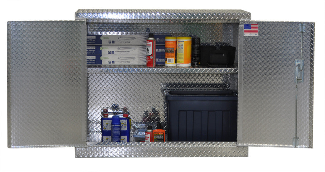 Garage & Shop Base Cabinet - 4 Foot - Deluxe - Aluminum