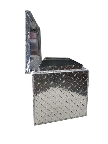 Trailer Tongue Storage Box, (30"L x 12"H  x 12"D), Aluminum